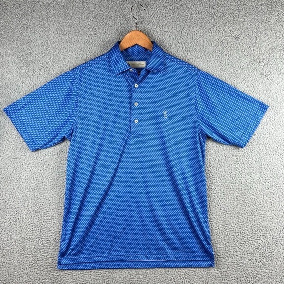 Donald Ross Other - Lot of 2 - Donald Ross Golf Polo Shirt Mens Small Blue Geometric AOP Performance